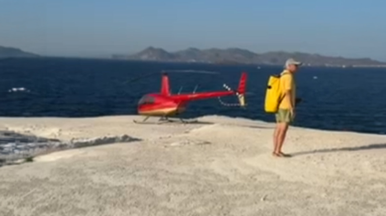 Έρευνα για το ελικόπτερο που προσγειώθηκε στο Σαρακήνικο της Μήλου