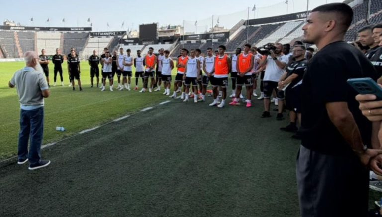 Σαββίδης σε παίκτες: “Πρέπει να προστατεύσουμε το όνομα του ΠΑΟΚ” (pic)