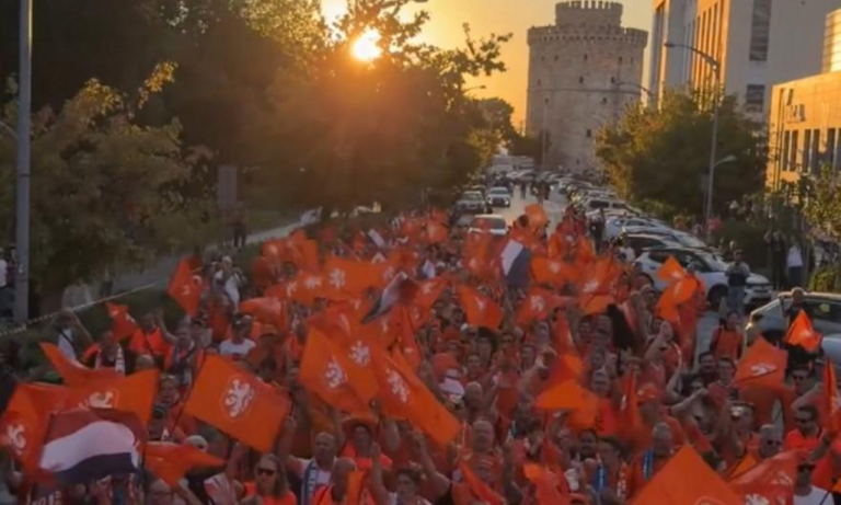 Ελλάδα – Ολλανδία: Η… πορτοκαλί πορεία από τον Λευκό Πύργο στην Τούμπα! (video)